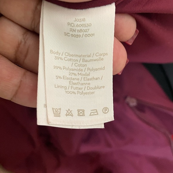 Boden Deep Red Long Sleeve Dress - Picture 5 of 13